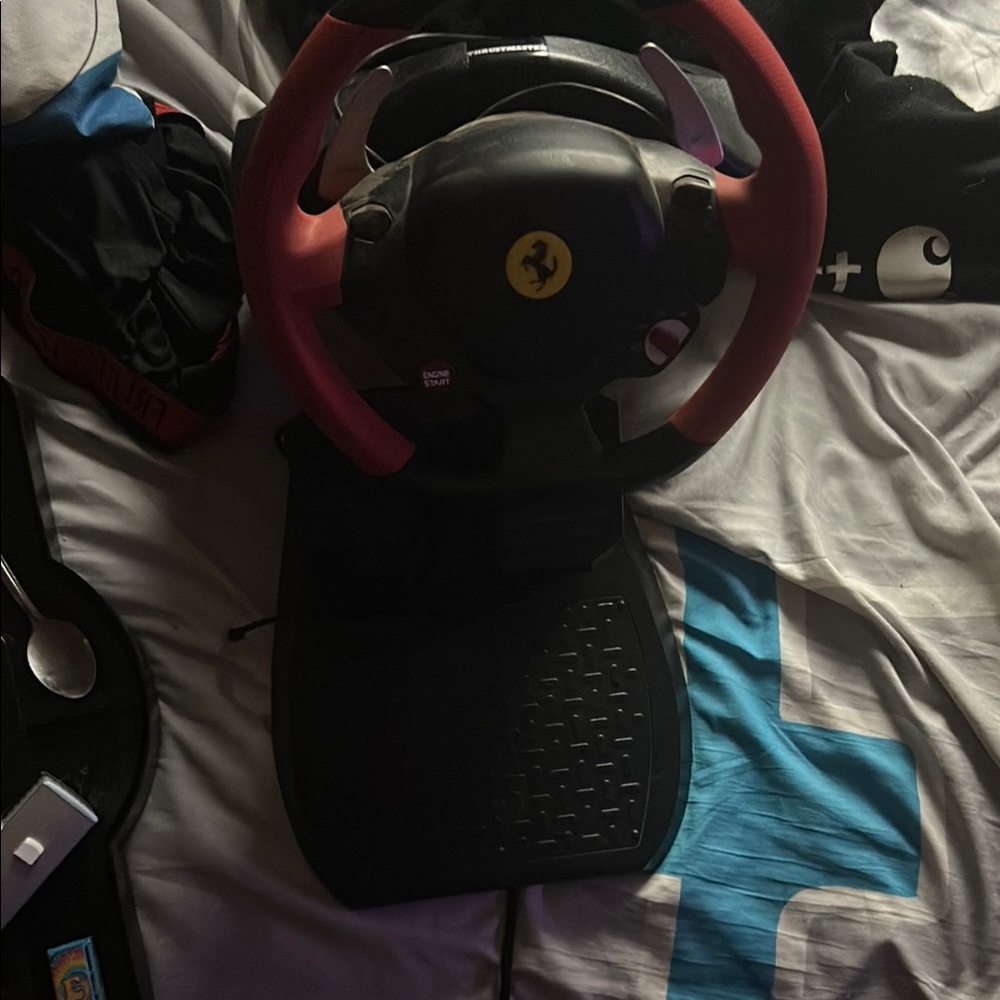 Ferrari Racing Wheel with Red and Black Design